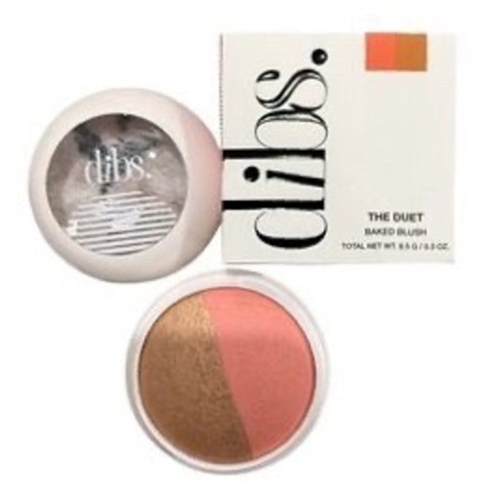DIBS Beauty‎ The Duet Baked Blush 8.5g Starstruck Shimmer Matte Duo